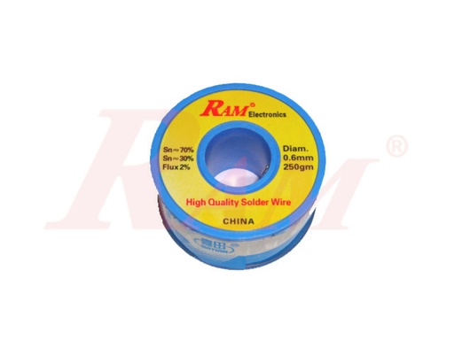 [SOLDER.WIRE.RAM.250GM] Solder Wire RAM High Quality 250gm Sn70/Pb30