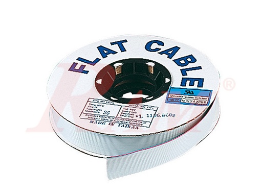 [FLAT.CABLE.GRAY.16P] Grey 16 pin Dupont Flat Ribbon Cable (1 Meter)