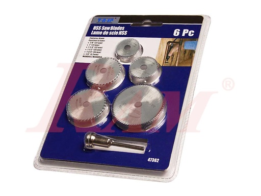 [DRILL.CUTTING.SAW.I] Cutting Saw Disk 6 pcs HSS for any Drill
