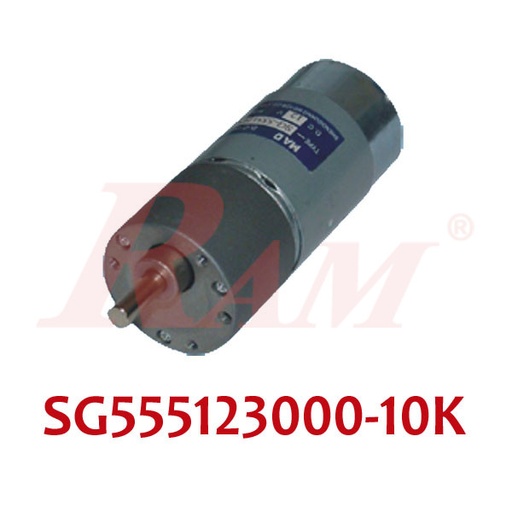 [DC.SG555123000.10K] DC Geared Motor 12Vdc 300 rpm 0.13 N.m - Model SG555123000-10K ماتور جيربوكس 12 فولت 300 لفة/د