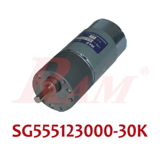 [DC.SG555123000.30K] DC Geared Motor 12Vdc 100 rpm 0.34 N.m - Model SG555123000-30K ماتور جيربوكس 12 فولت 100 لفة/د