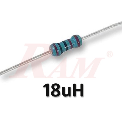 [L.0.25W.18UH] Inductor Coil 1/4W - 18uH