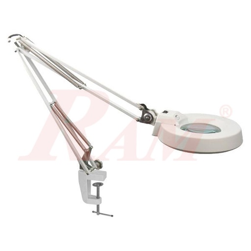 [MAGNIFIER.LT86A.X10] عدسة تكبير 10 مرات تثبيت ربط مكتبي مع ذراع متحرك و اضائة ليد موديل LT86A