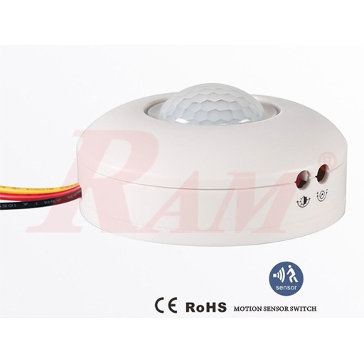 [KIT.PIR.TDL9958J.220VAC] TDL9958 PIR Motion Sensor Light Switch 220Vac حساس حركة سقفي 360° للتحكم في الإضاءة