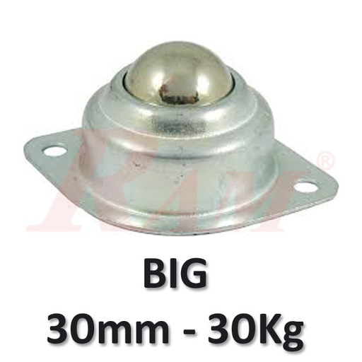 [RO.WHEEL.CASTER.BIG.30KG] Metal Caster Wheel 30 mm - Robot Wheel (Max. load 30Kg)