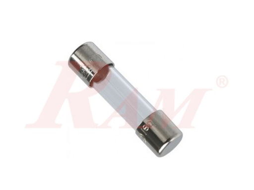[FUSE6A] فيوز زجاجي قصير 6A امبير 250V فولت - مقاس T5x20 ملم