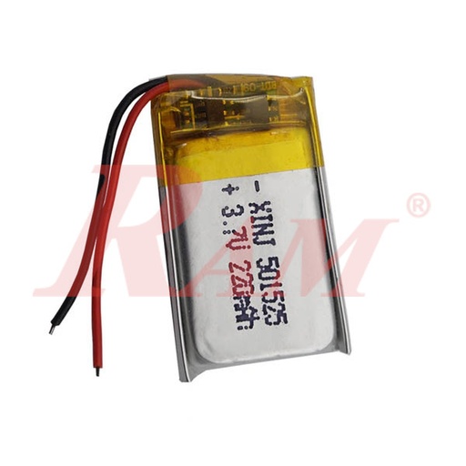 [BT.501425P.220MAH] Polymer Li-Ion 3.7V 220mAh Single Cell Battery خلية بطارية قابلة للشحن ليثيوم بوليمر