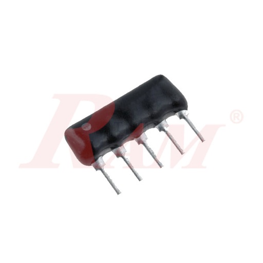 [RESISTOR.ARRAY.220.5PIN] Resistor Network 220Ω x 4 (5pins)