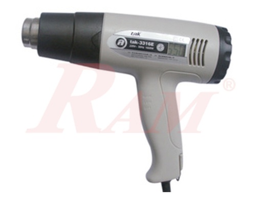 [TAK3316E.HOT.AIR.GUN] TAK3316E Heat Gun - Hot Air Blower (60°C ~ 600°C) With Digital LCD Display