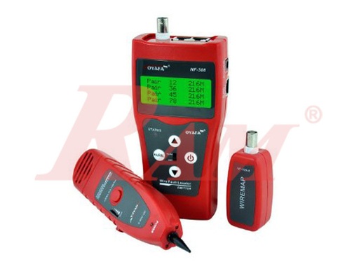 [NF308.CABLE.TESTER.TONER] NOYAFA® NF-308 Universal Cable Tester Toner & Cable Length Measurement - With LCD