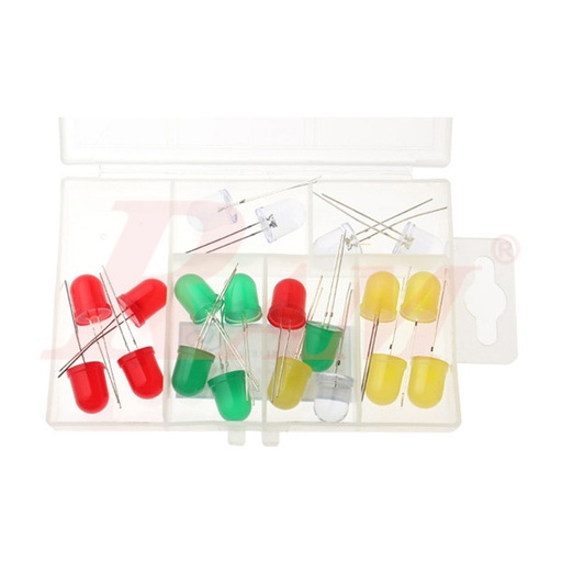 [LED.PACK.10MM] LED Pack 10mm Mixed (25 LED) + Free Storage Box
