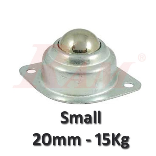 [RO.WHEEL.CASTER.SMALL] Metal Caster Wheel 20 mm - Robot Wheel (Max. load 15Kg)