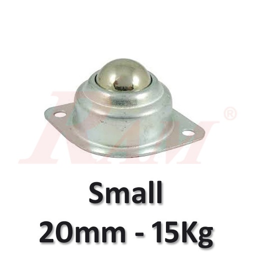 [RO.WHEEL.CASTER.SMALL.CY15KG] Metal Caster Wheel 20 mm - Robot Wheel (Max. load 15Kg)