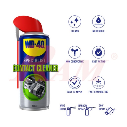 [SPRAY.WD40.DRY.400ML] WD-40® Specialist Contact Cleaner 400mL - Dry