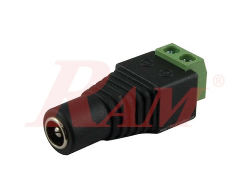 [R.3.TO.DC.FEMALE] DC Female Power Plug 2.1mm To 2pin Screw Terminal Block