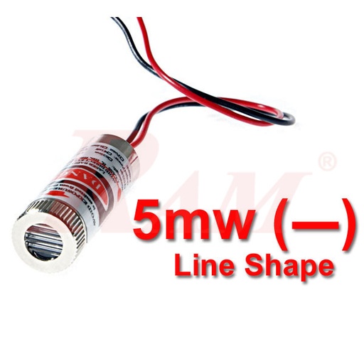 [LED.LASER.5MW.LINE] LASER Source 5mW RED - LINE Shape - With Focus