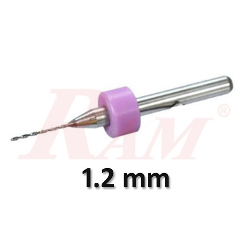 [BITS.PCB.1.2X3.175MM] Carbide PCB 1.2 mm Micro Drilling End Mill Bit بونطة ثقب بورد كاربيد - قوة تحمل عالي