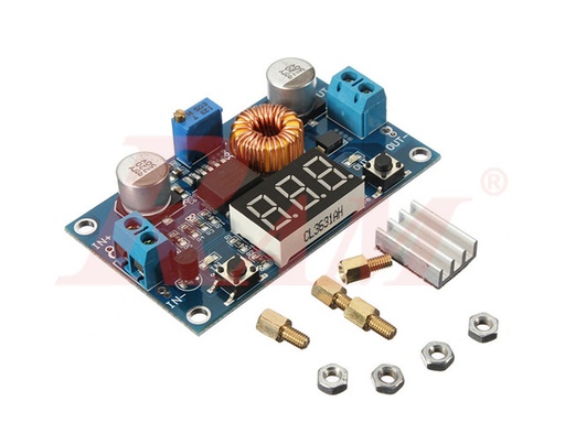 [DC.DC.102] DC-DC Step Down Converter Adjustable 5A XL4015 (4.8V~38Vdc to 1.25V~36Vdc) SKU#DC102 بوردة دائرة خافض جهد - فولت