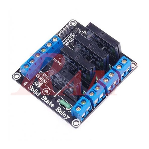 [KIT.D14.SOLID.4RELAY] 4 Output Channel SSR Solid State Relay 5V Module (SKU#KIT.D14)