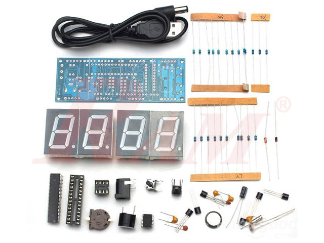 DIY 4 Digit LED E-Clock - Temperature Light Control Version | RAM