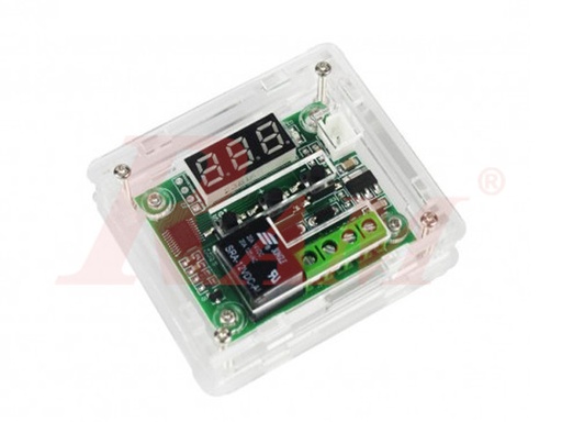 [BOX.W1209.KIT] Clear Acrylic Case For W1209 علبة اكريليك لبوردة متحكم الحرارة