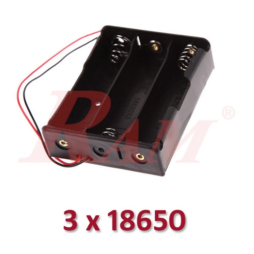 [BATTERY.HOLDER.18650X3] Battery Holder 3x18650 جراب حامل بطارية