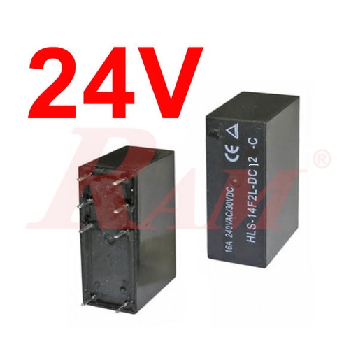 [RE8.24VDC] Re8-Relay 24V 8pin 16A (Single Contact)