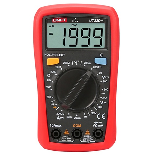 [AVO.UT33D+.UNIT] UT33D+ Palm Size Digital Multimeter