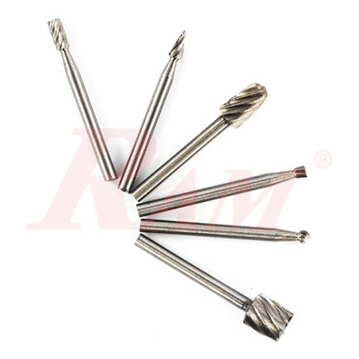 [DRILL.BITS.DENTAL.6PCS] 6-Piece Rotary File Set - Carving Tool Set
