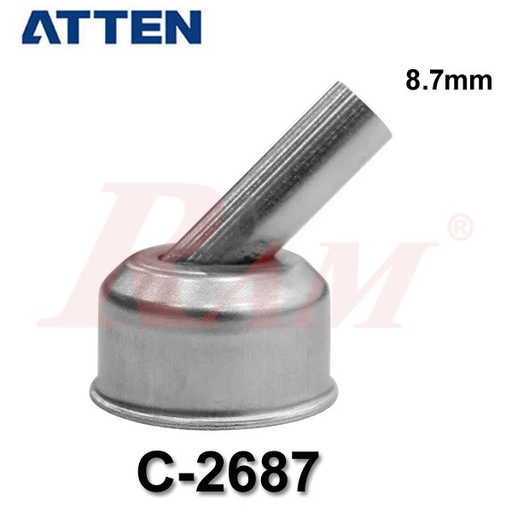 ATTEN® C-2687 Bent 45° Hot Air Nozzle for Soldering Stations
