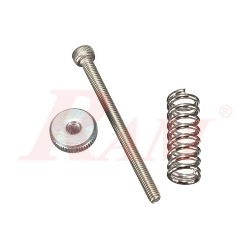 [KIT.3D.1013] 3D Printer Heatbed Leveling M3 Screw With Spring and Hand Knob (SKU#3D1013)
