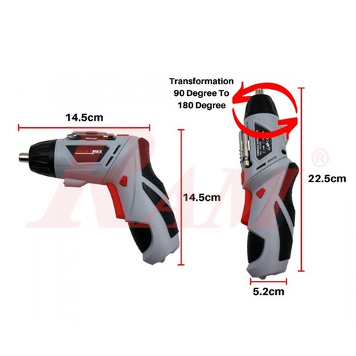 [JST248.CORDLESS.4.8V] مفك كهربي شحن قدرة 4.8 ف موديل JST248