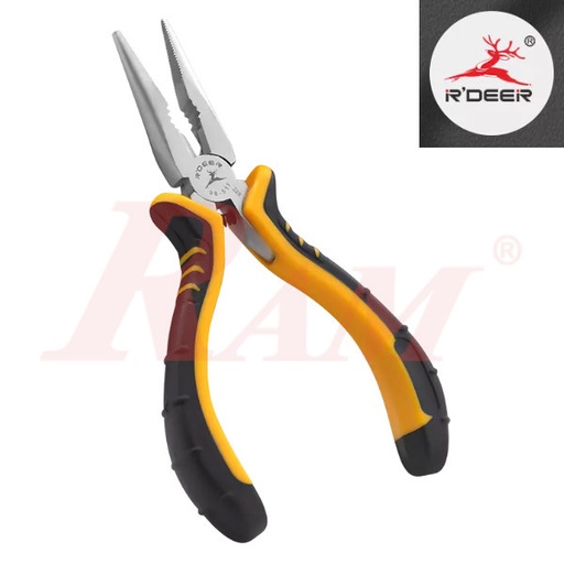 [RT98.511] RT98-511 - 5" Pointed Long Nose Nippers Cutting Plier 125mm بنسة وقصافة اسلاك بوز طويل مقاس 5"