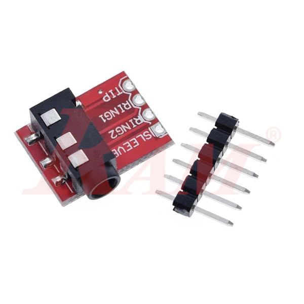 Audio 3.5mm Female Connector Stereo Earphone/Microphone Breakout Board ...