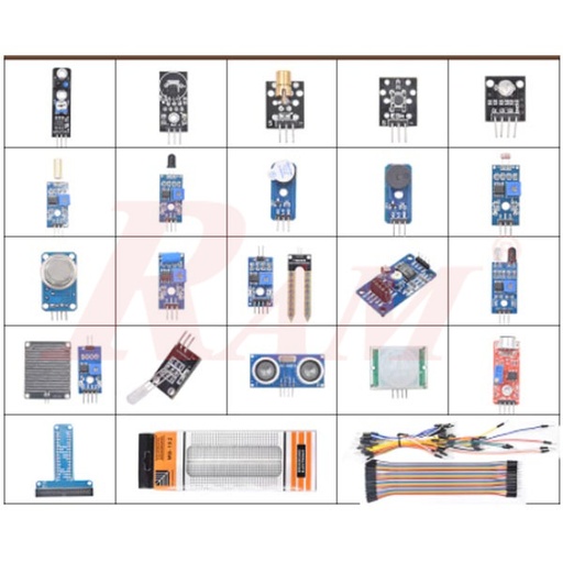 [KIT.SENSOR.24IN1.U30] Sensor Kit 24 in 1 For Arduino, Raspberry Pi & Microcontrollers