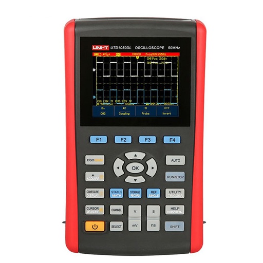 [AVO.UTD1050DL.UNIT] UTD1050DL 50MHz Hand-held Digital Storage Oscilloscope جهاز  اوسلسكوب محمول 50 ميجاهرتز 2 قناة مدمج بة افوميتر