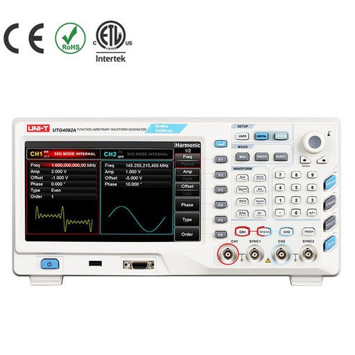 [AVO.UTG4082A.UNIT] UTG4082A UNI-T Function/Arbitrary Waveform Generator 80MHz جهاز مولد اشارة تردد 80 ميجاهرتز