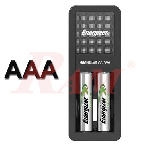 [ENERGIZER.CH+2XAAA] Energizer® 2xAAA Rechargeable Batteries + Accu Recharge MINI Charger