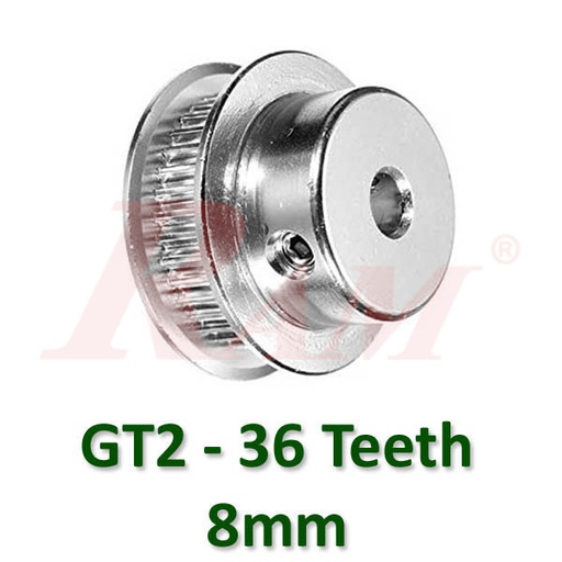 [GT2.8MM.36TEETH] GT2 / 36 Teeth Bore 8mm Timing Aluminum Pulley