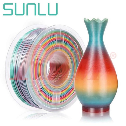 [SL.PLA.RAINBOW.1KG] PLA 3D Printer Filament (1.75mm) Rainbow Color 1Kg Roll (SKU#SL109)