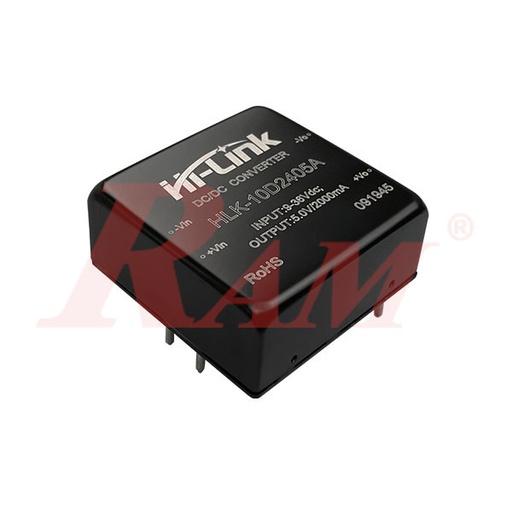 [DC.DC.HLK.10D2405] DC-DC Power Module 10W Input Voltage (9~36Vdc) Output Voltage 5Vdc/2000mA (URB2405YMD-10WR3)