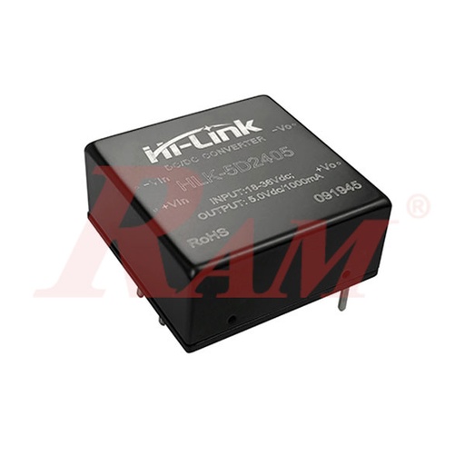 [DC.DC.HLK.5D2405] DC-DC Power Module 5W Input Voltage (18~36Vdc) Output Voltage 5Vdc/1000mA (VRB2405YMD-5WR3)