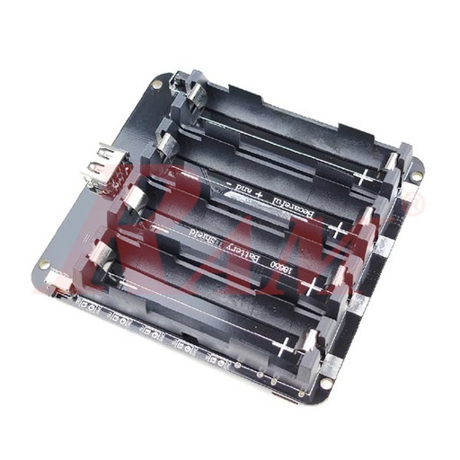 [KIT.18650.SHIELD.4X] Lithium Battery Shield 4x18650 Mobile Power Expansion Board Module 5V/3A & 3V/1A