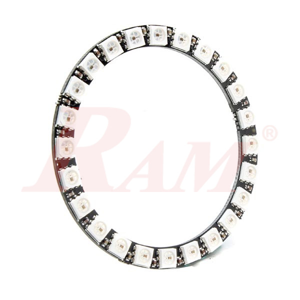 Anello LED RGB WS2812 5050 24 Bit 5V, Diametro Esterno 8,5 Cm, Indirizzabile Per Progetti Elettronici