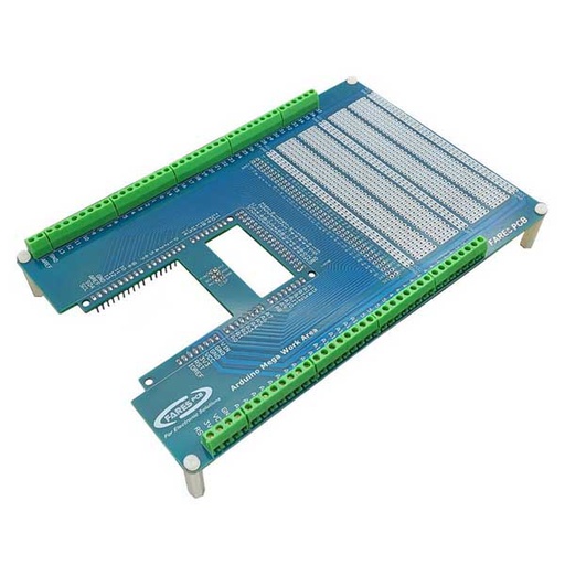 [ARDUINO.SH.MEGA.WORK.AREA] Arduino Shield Working Area for MEGA2560 Project Board اردوينو شيلد ميجا مع روزيتات وبوردة للحام المكونات