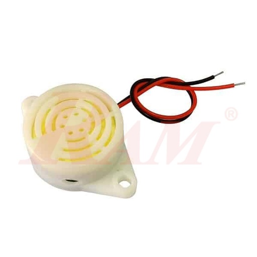 [BUZZER.DC3.24V.SFM] Buzzer SFM 3~24Vdc 95DB Intermittent Beep Alarm بازر صفارة انذار حجم كبير ابيض