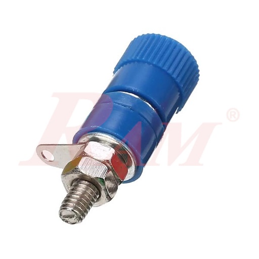 [AD35.BLUE] Banana Female Plug 4mm - Blue Color سوكت بنانا فيميل مقاس 4ملي لون ازرق