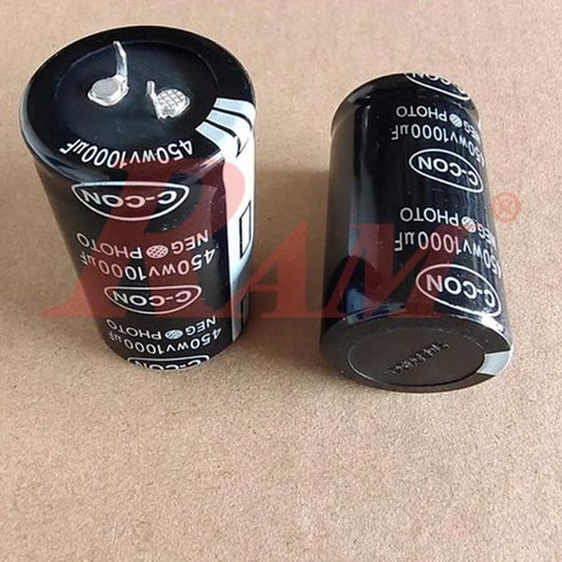 [C.1000U450V] Capacitor مكثف كيميائي 1000uF مايكرو فاراد 450V فولت