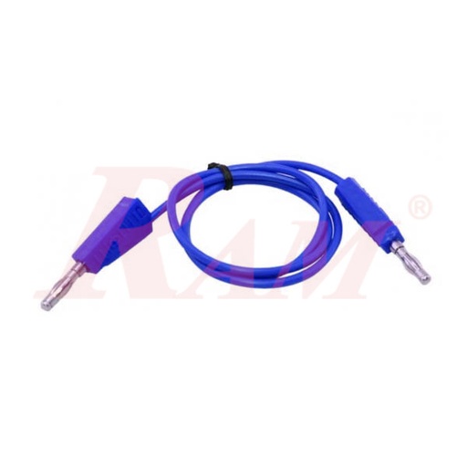 [WIRE.AD38.TO.AD38.BLUE] 4mm Banana Plug to Banana Plug Wire Test Cable (AD38/AD38) Blue