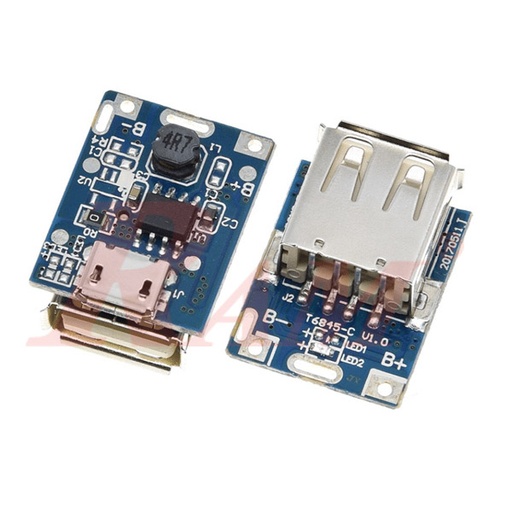 [KIT.BANK.T6845C] Power Bank Module & Charging Circuit Module T6845-C (5V 1A Step-Up Boost & Charger)